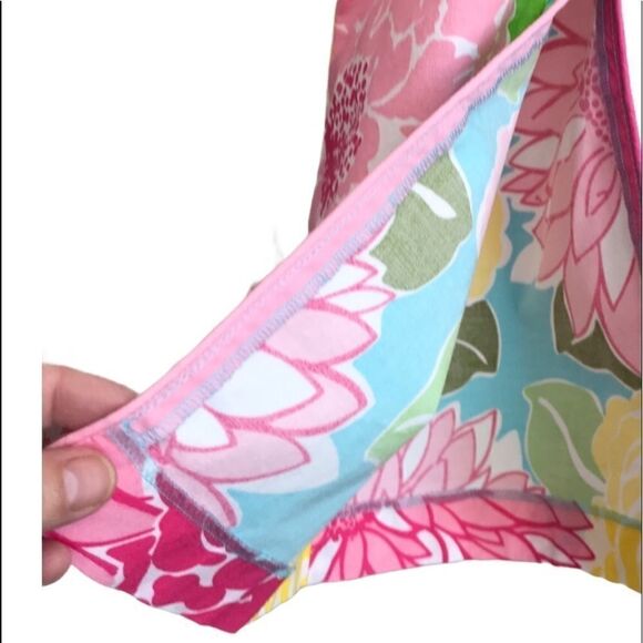 Lilly Pulitzer Floral Capris Vintage 1990s Size 4 - Picture 3 of 15